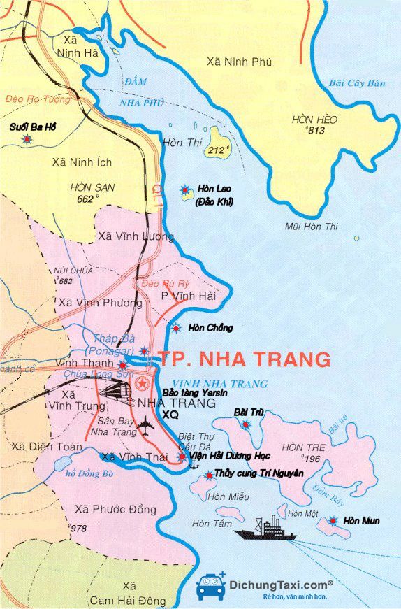 bản đồ Cam Ranh Nha Trang