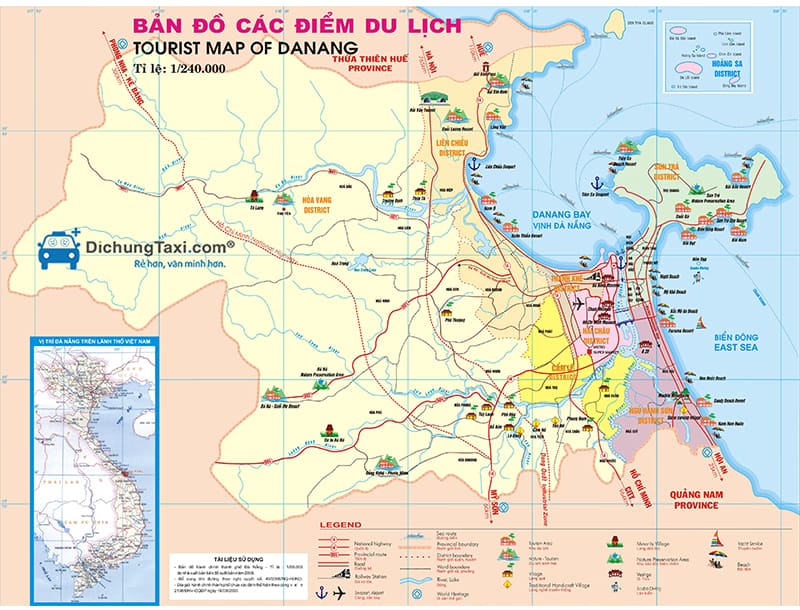 Bản đồ du lịch Đà Nẵng