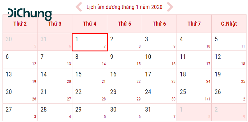 lịch nghỉ tết tây - 1