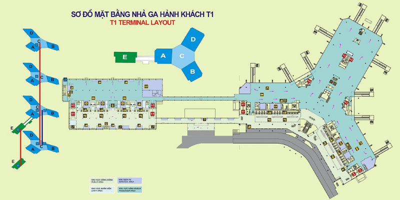 nhà ga T1 Nội Bài