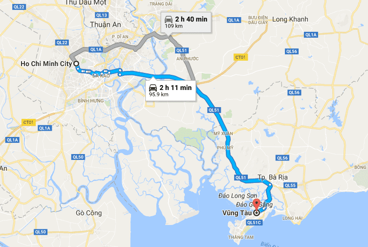 How to get from ho chi minh to vung tau ?