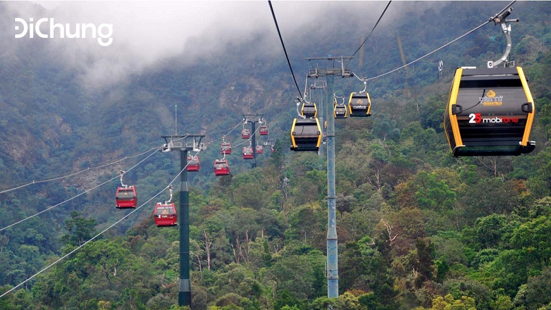 Chọn di chuyển cáp treo để thuê xe đi Yên Tử trong ngày