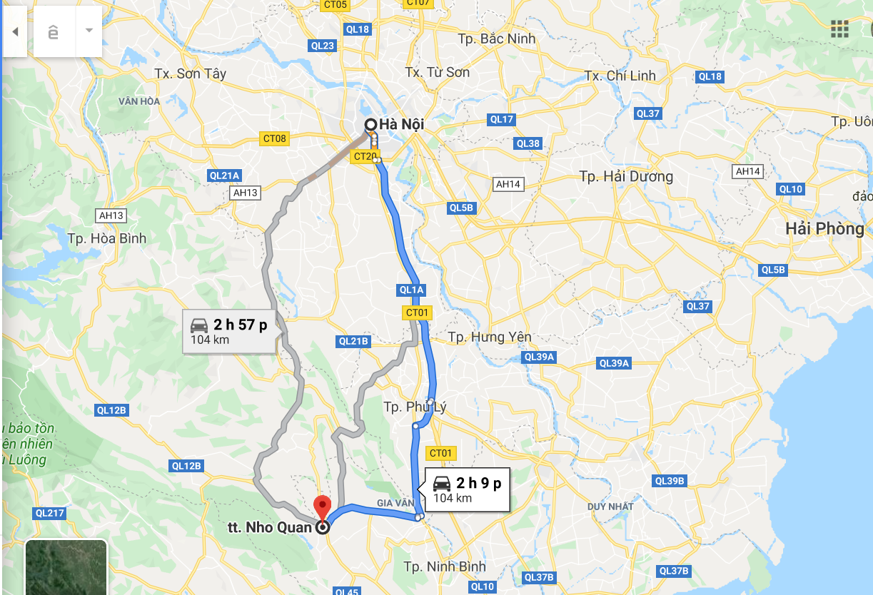 xe Hà Nội Nho Quan