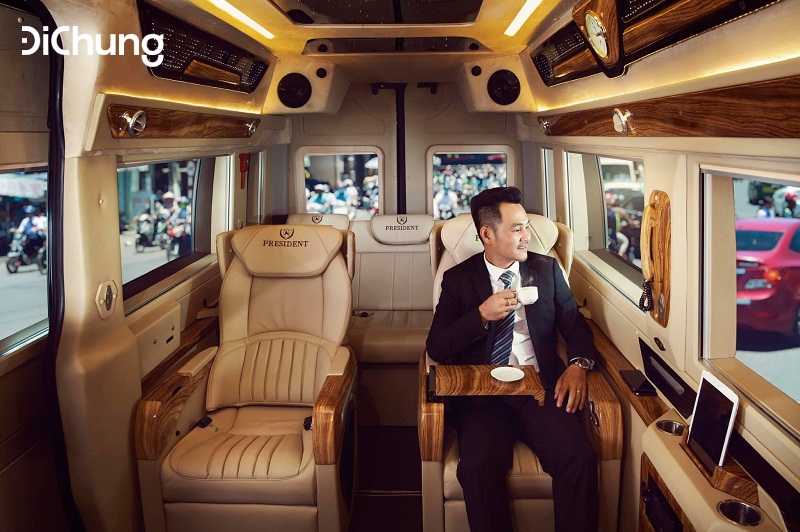 Xe Limousine Hà Nội Tiền Hải rất thoải mái cho hành khách