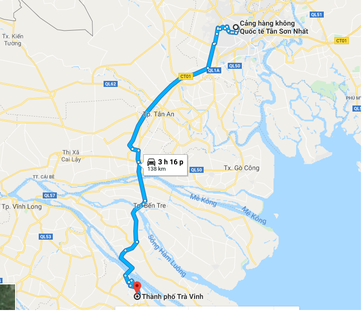 How to get from ho chi minh to tra vinh ?