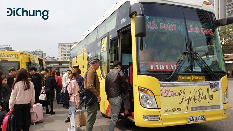 xe nội bài sapa - xe khách