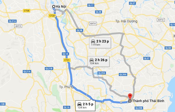 từ Hà Nội đi Thái Bình 1